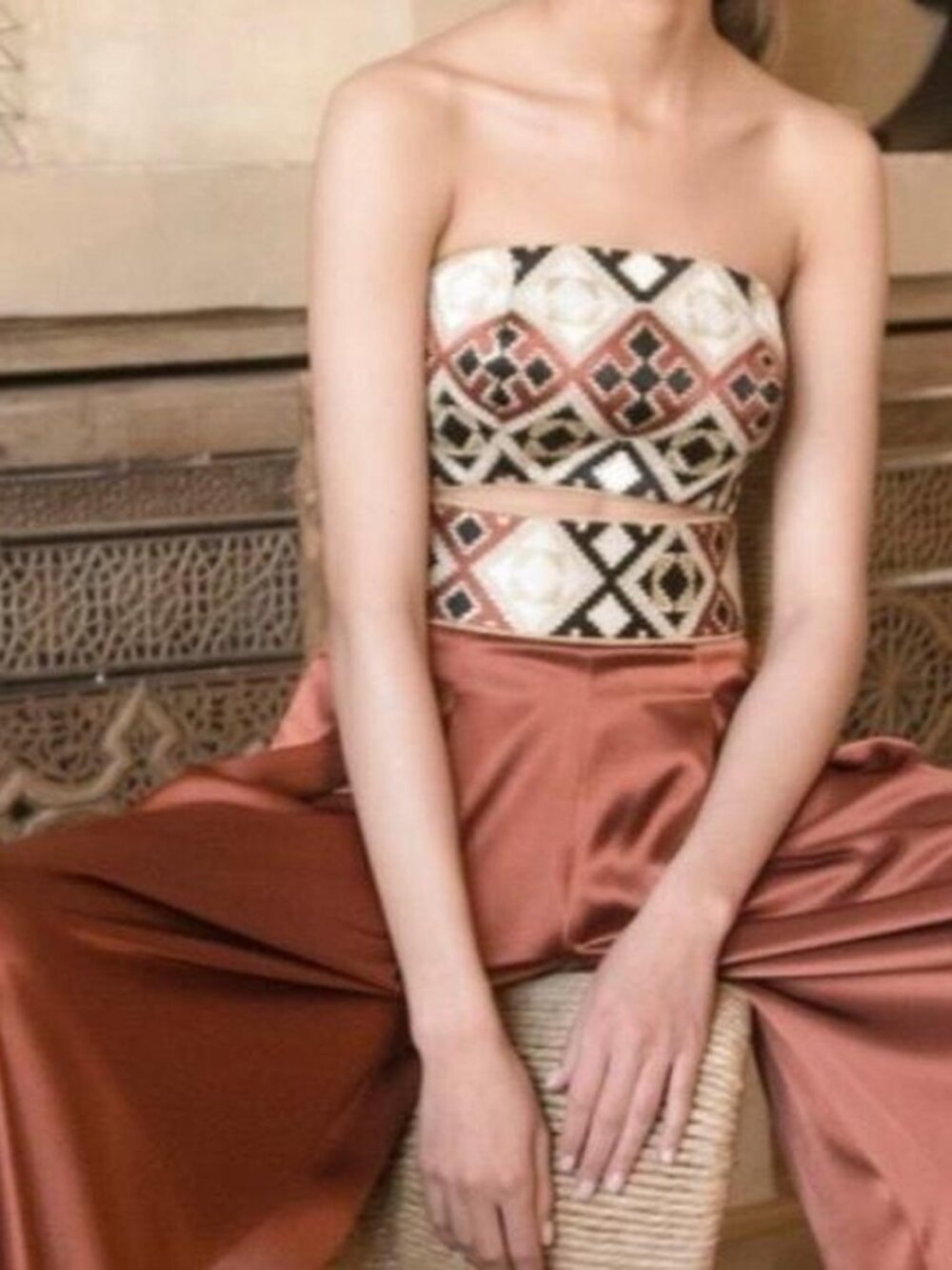 RoseWater House Women's Multi Corset with Matching Belt - Picture 3 of 6